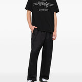 T-shirt con stampa grafica in nero 
