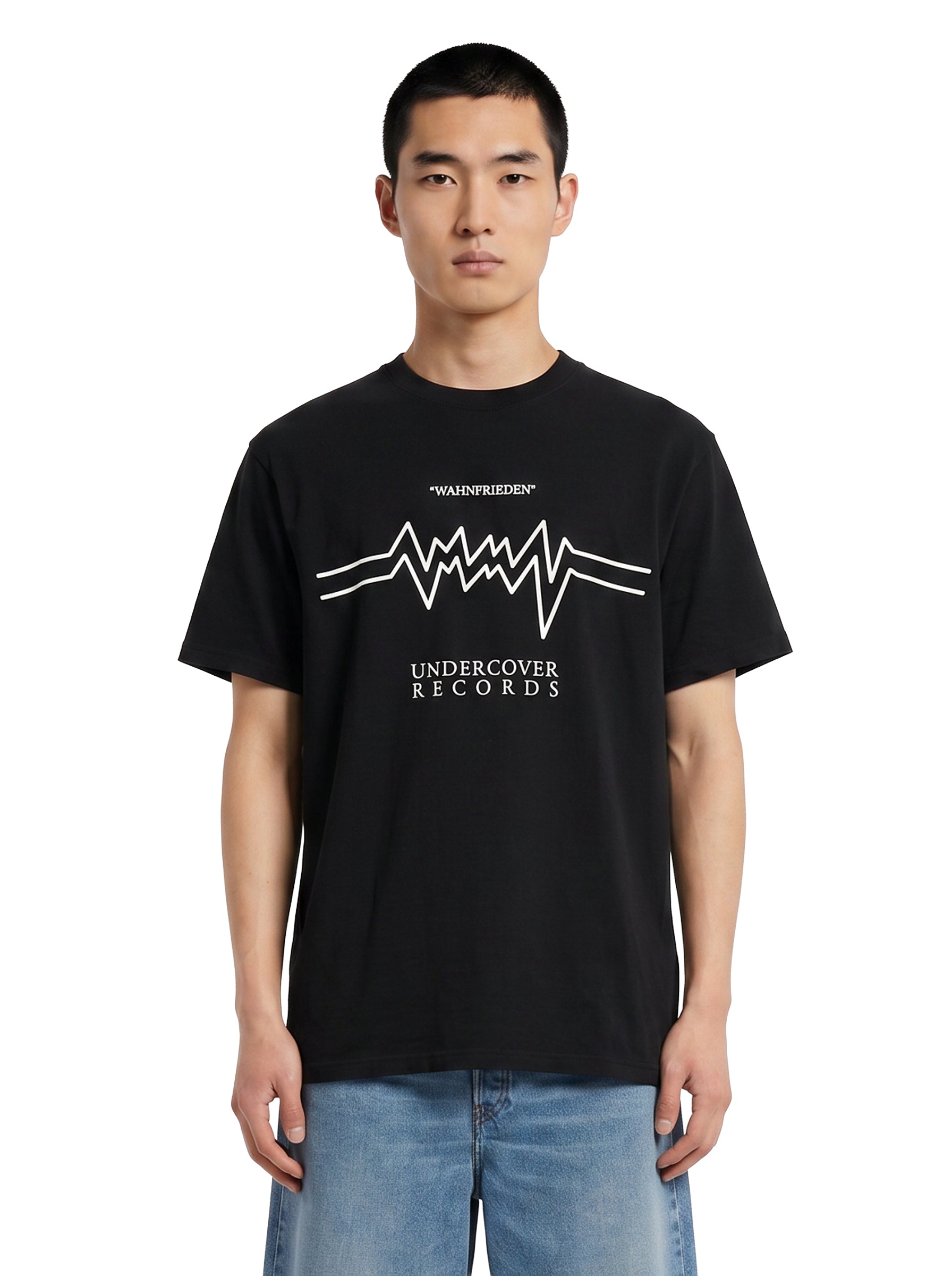 T-shirt con stampa grafica in nero 