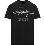 T-shirt con stampa grafica in nero 
