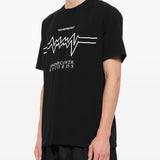 T-shirt con stampa grafica in nero 