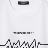 T-shirt in cotone bianco con stampa grafica 