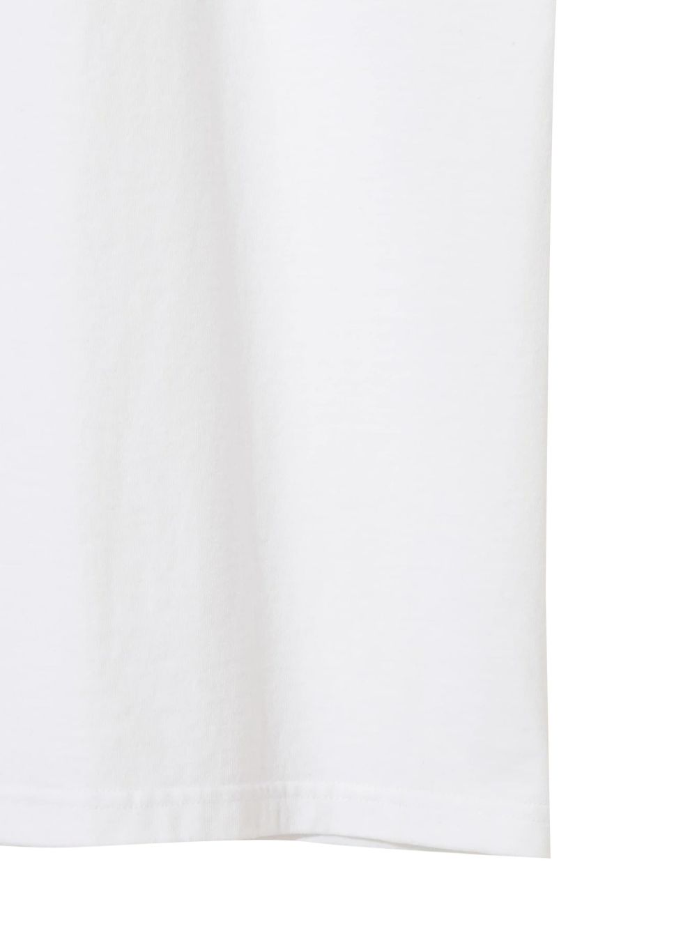 T-shirt in cotone bianco con stampa grafica 