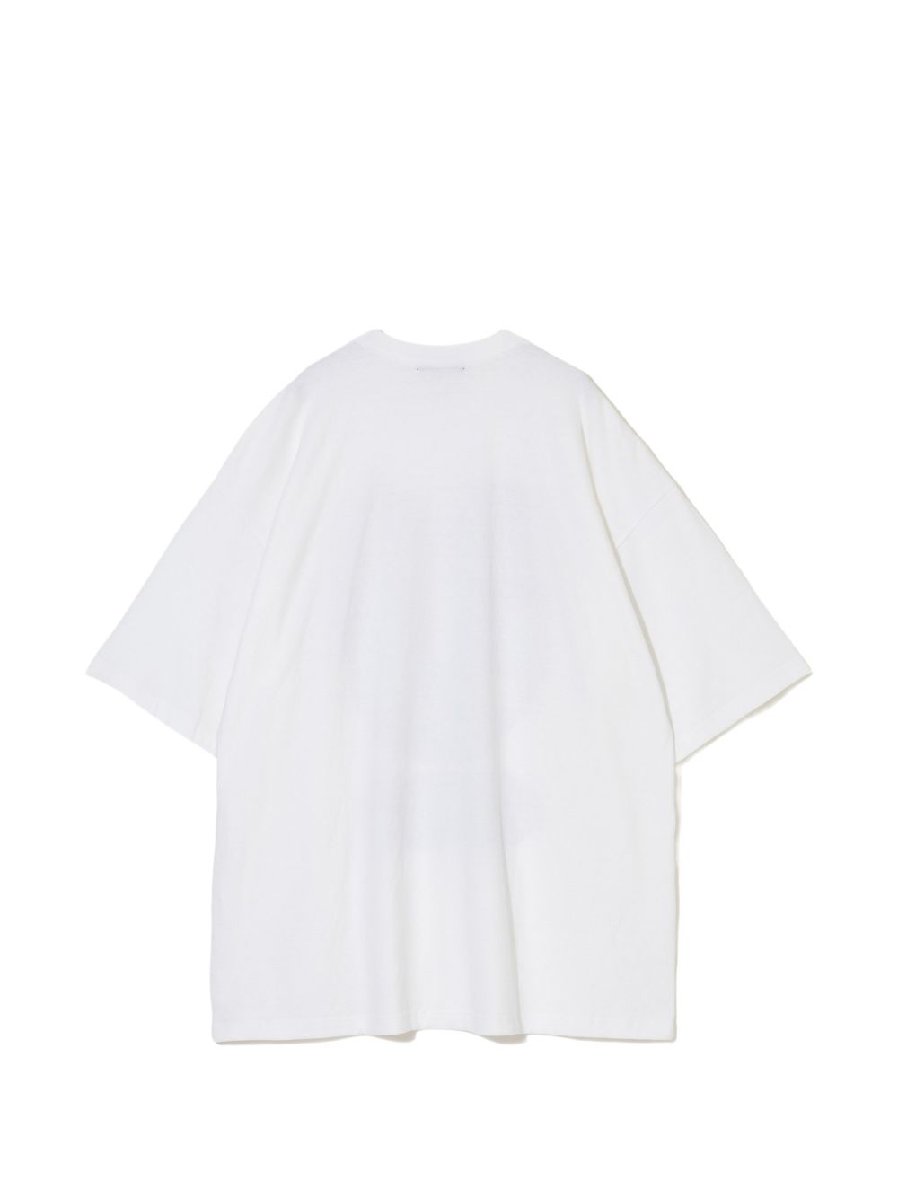 T-shirt a maniche corte con stampa in bianco 