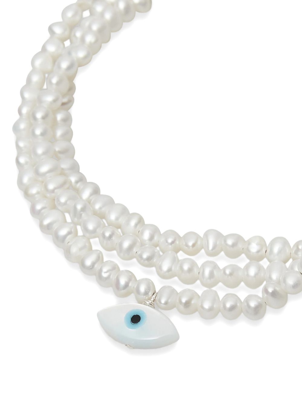 Bracciale con pendente in bianco 