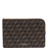 Borsa con logo in marrone 