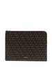 Monogram clutch in brown