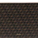 Clutch con monogramma in marrone 