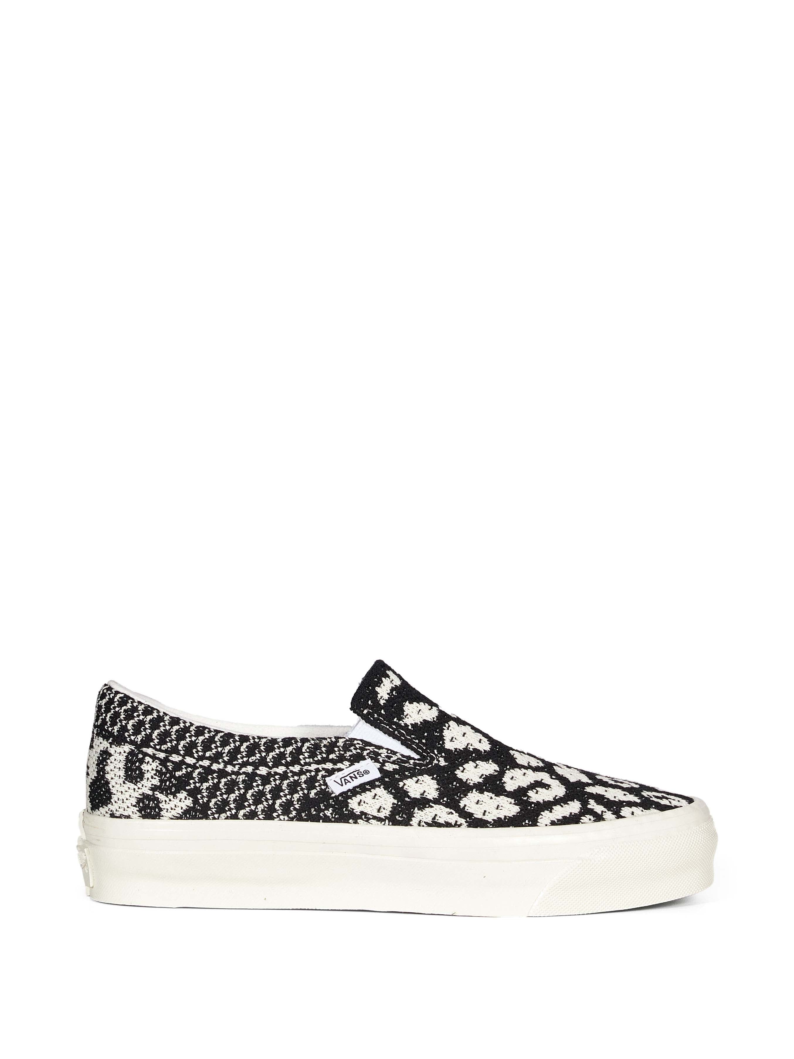 Sneakers LX Slip-on 98 Platform in nero e bianco 