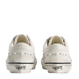 Sneakers Old School con decorazioni in bianco 