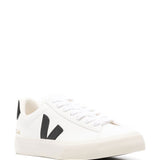 Sneakers basse campo in bianco e nero 