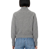 Maglione a collo alto Marie in grigio 