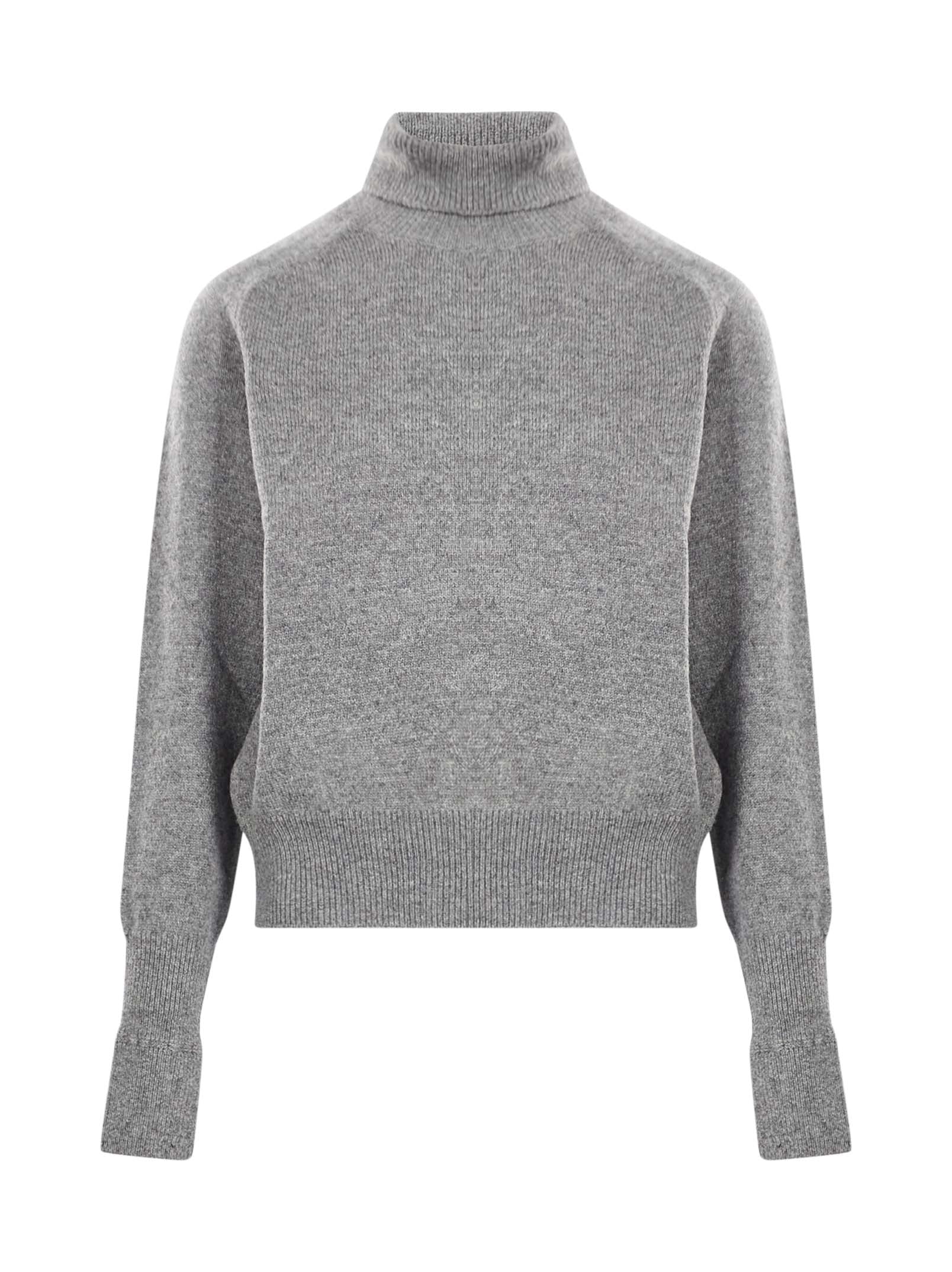 Maglione a collo alto Marie in grigio 