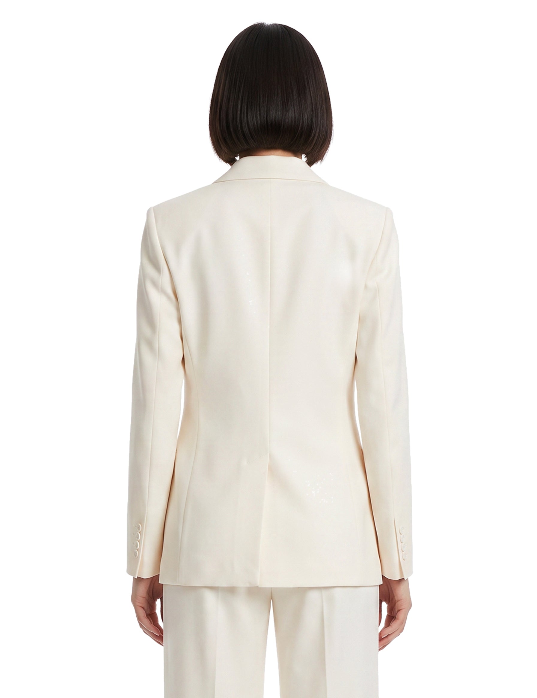Blazer monopetto Katherine in avorio 