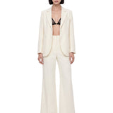 Blazer monopetto katherine in bianco 