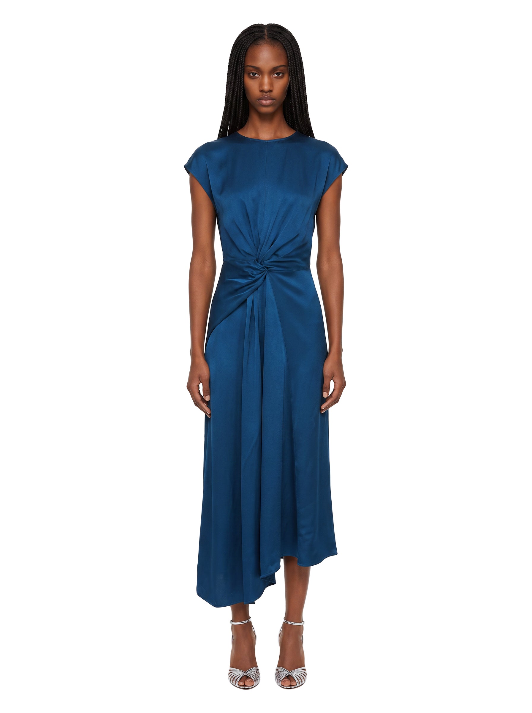 Abito midi Aria in blu 