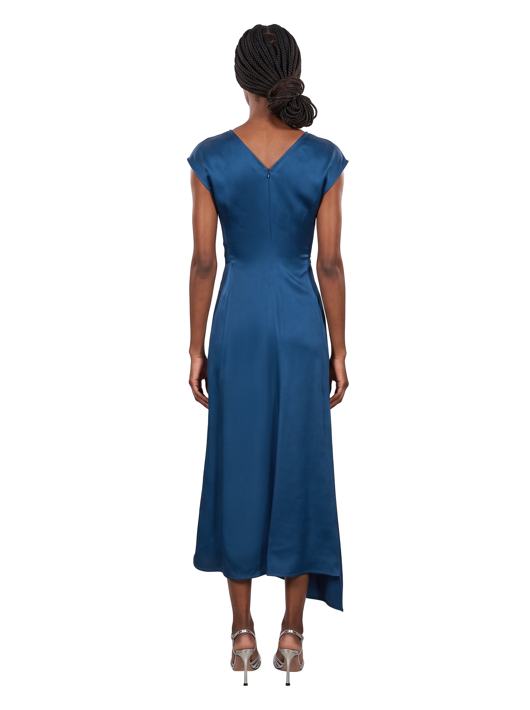 Abito midi Aria in blu 