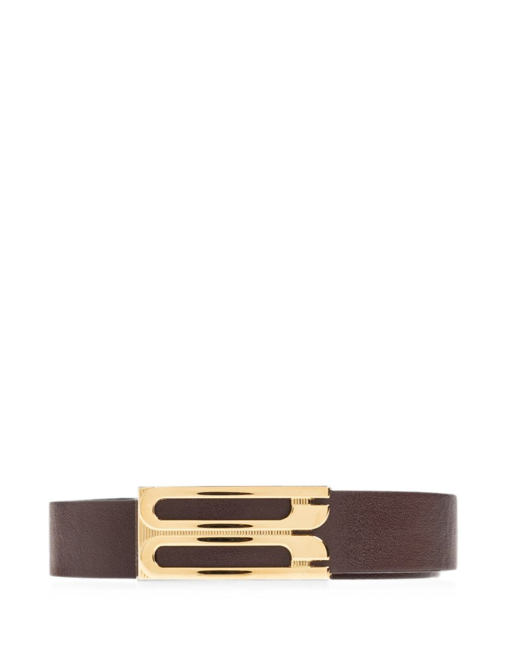 Cintura con fibbia dorian  in marrone 