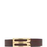 Cintura con fibbia dorian  in marrone 
