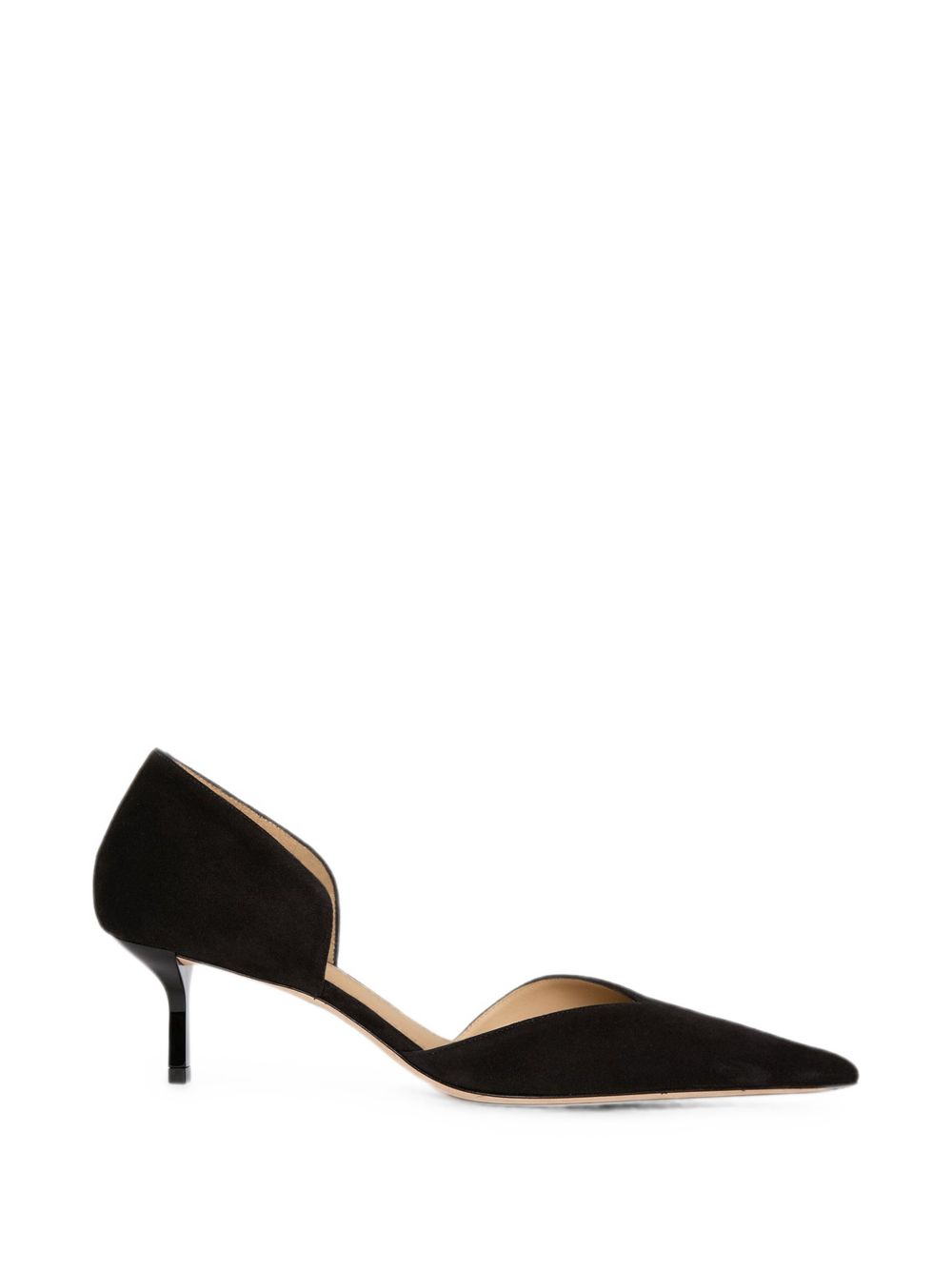 Decollete angle d'orsay in nero 