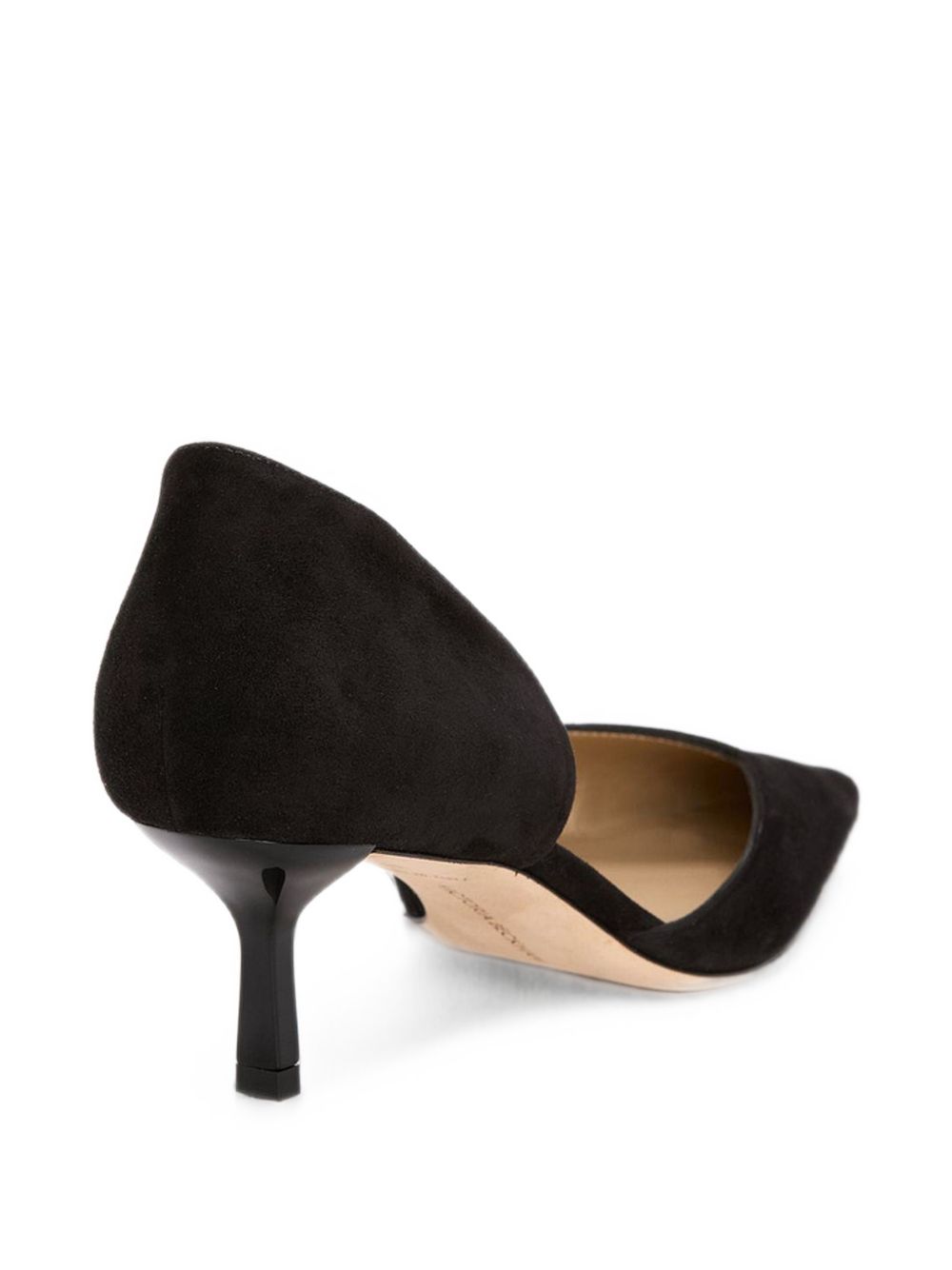 Decollete angle d'orsay in nero 