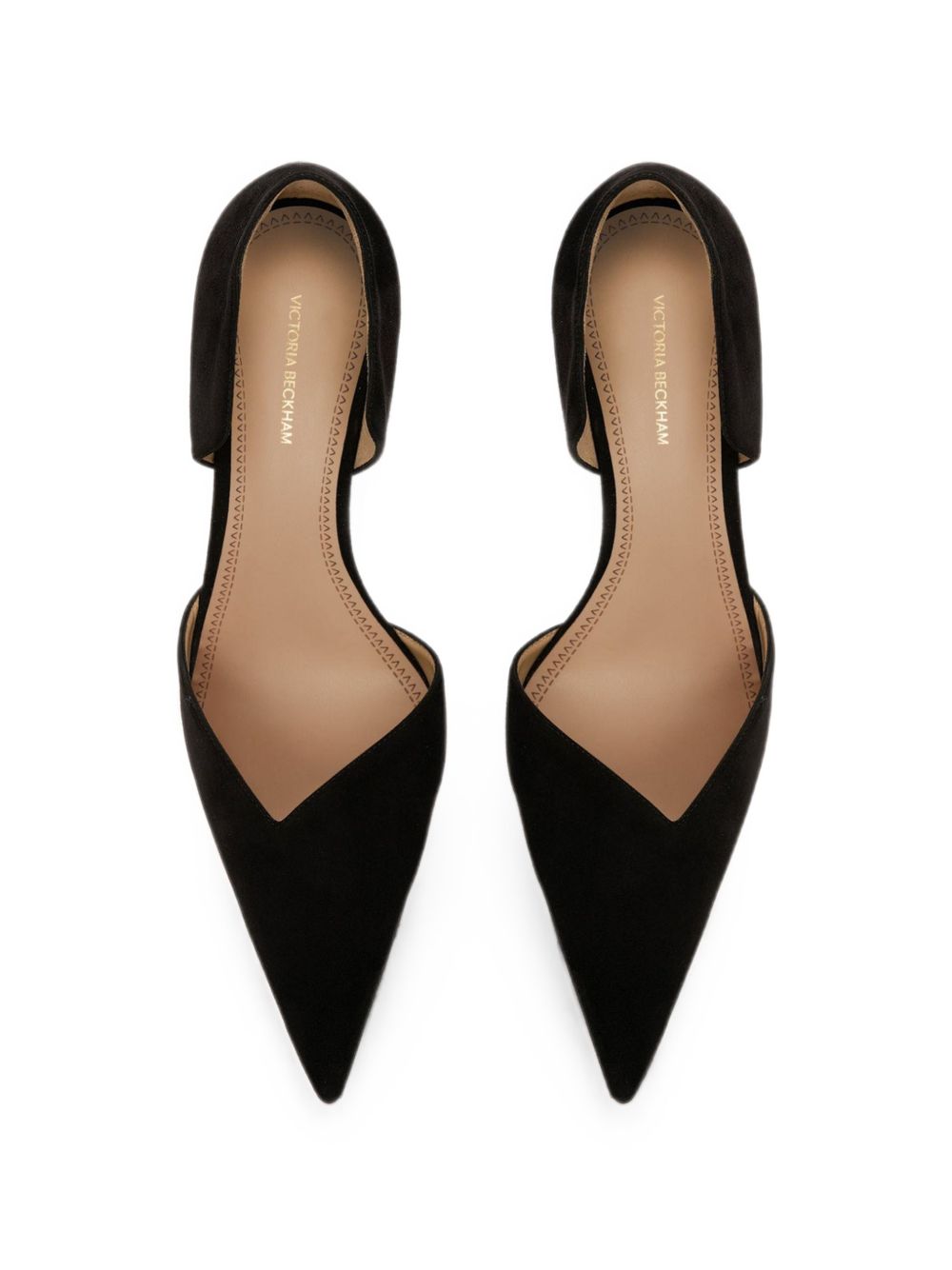 Decollete angle d'orsay in nero 