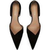 Decollete angle d'orsay in nero 