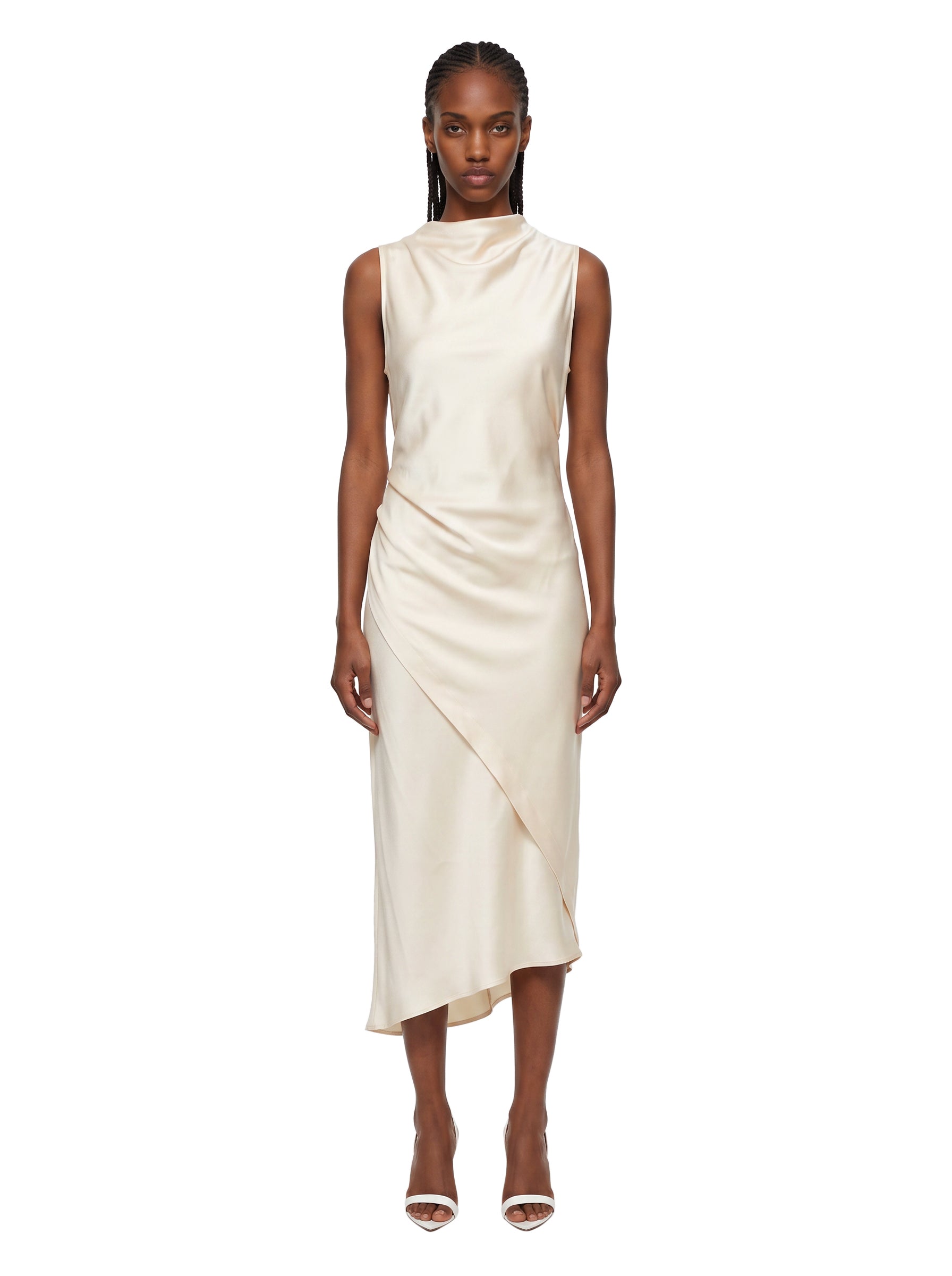Abito midi Kyra in bianco 