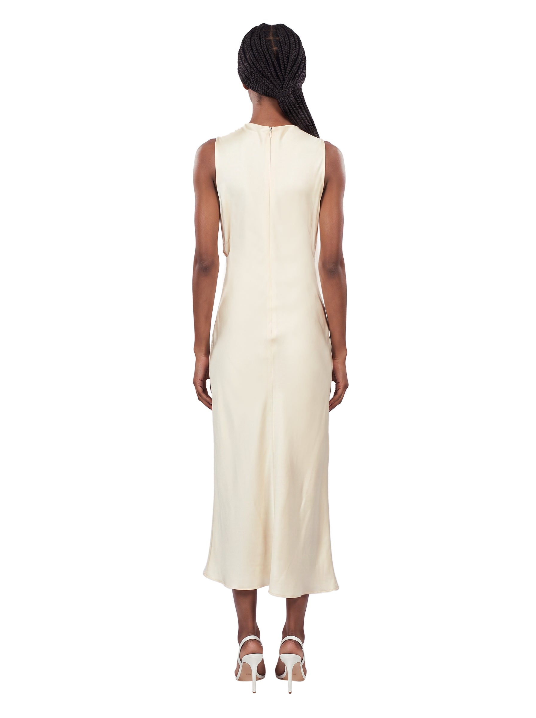 Abito midi Kyra in bianco 