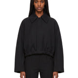 Bomber Arden in lana in nero 