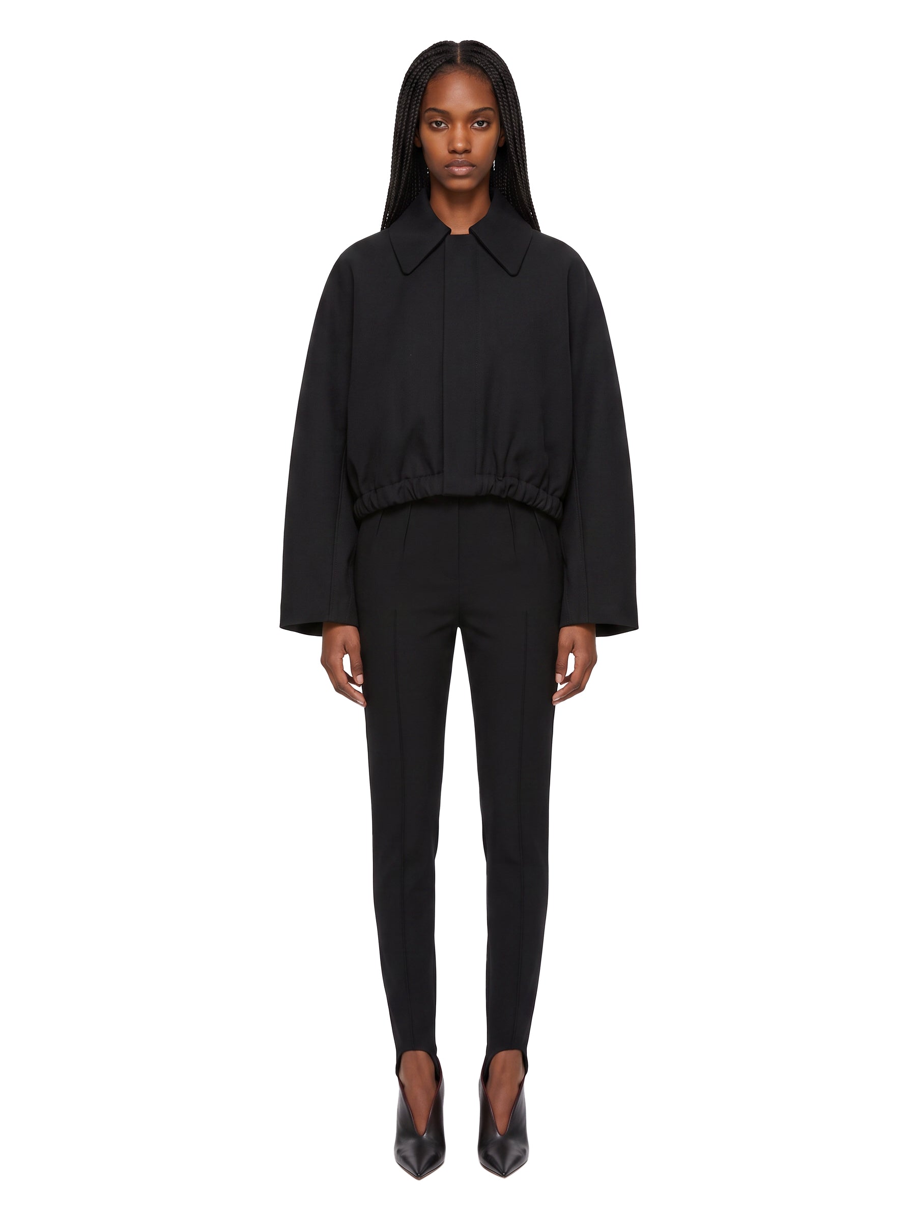 Bomber Arden in lana in nero 