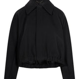 Bomber Arden in lana in nero 