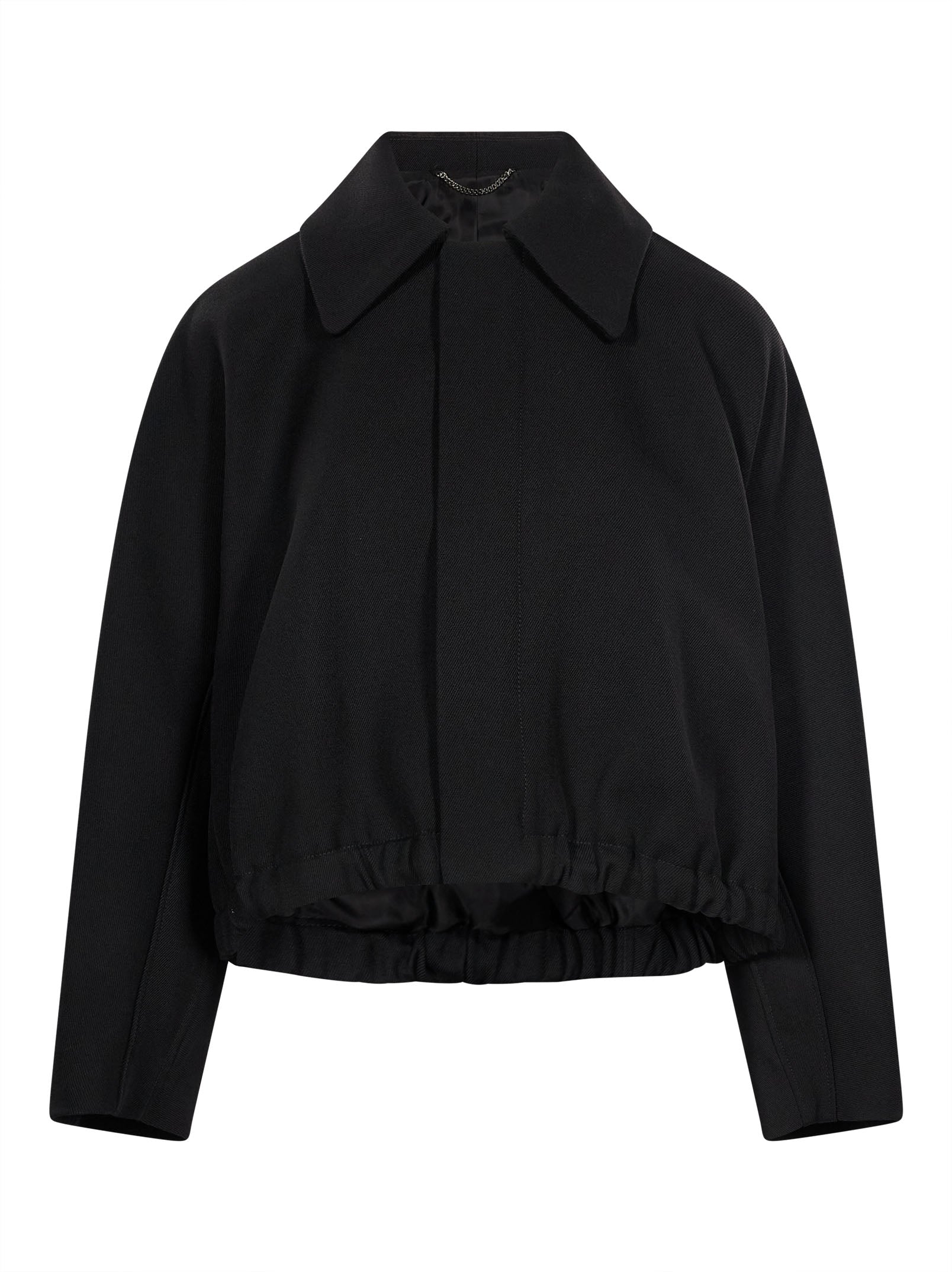 Bomber Arden in lana in nero 