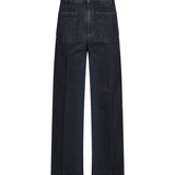 Jeans a gamba larga Alina in nero 
