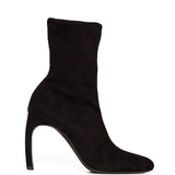 Stivaletti in pelle scamosciata Harlow in nero 