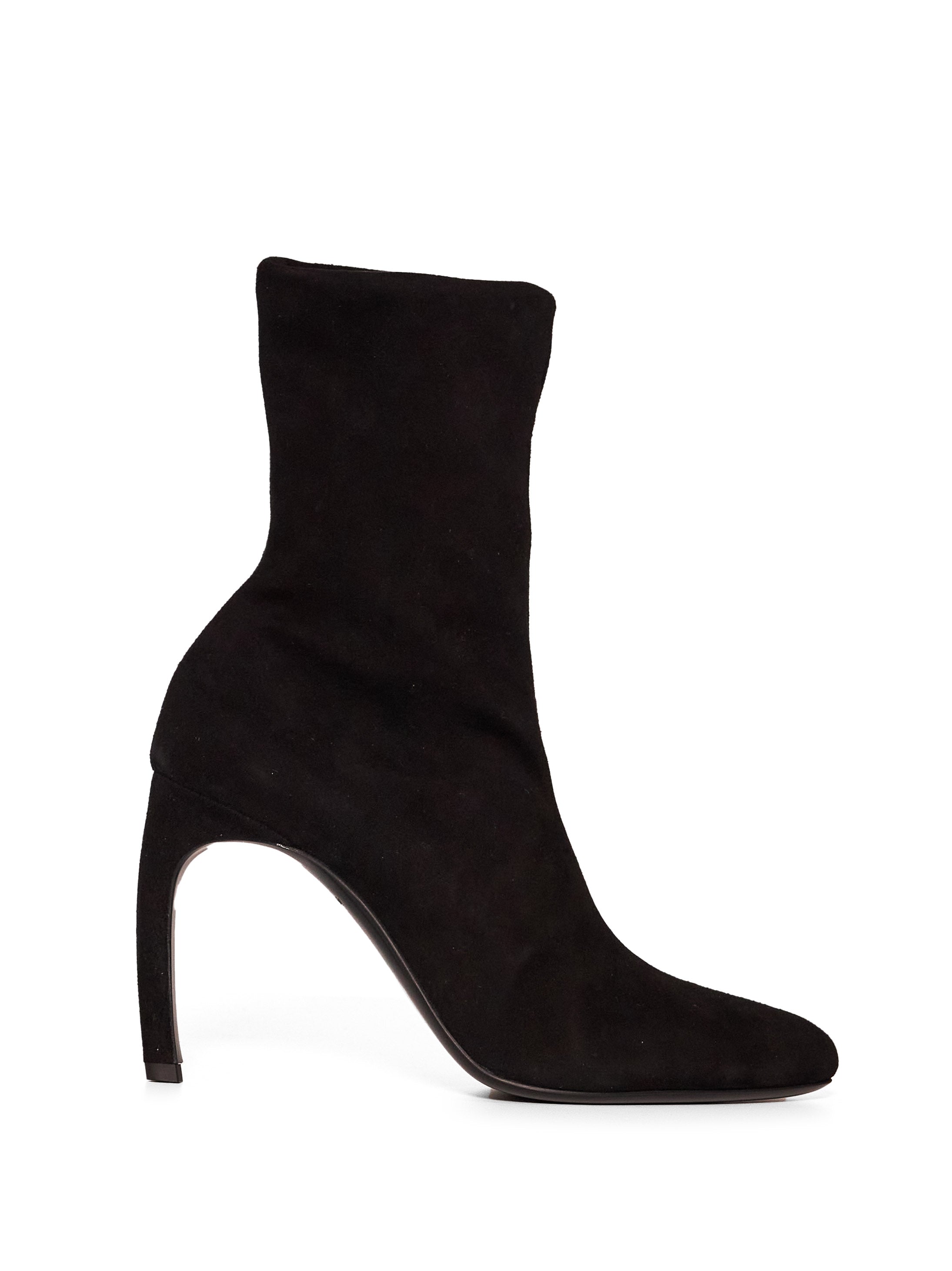 Stivaletti in pelle scamosciata Harlow in nero 