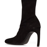 Stivaletti in pelle scamosciata Harlow in nero 