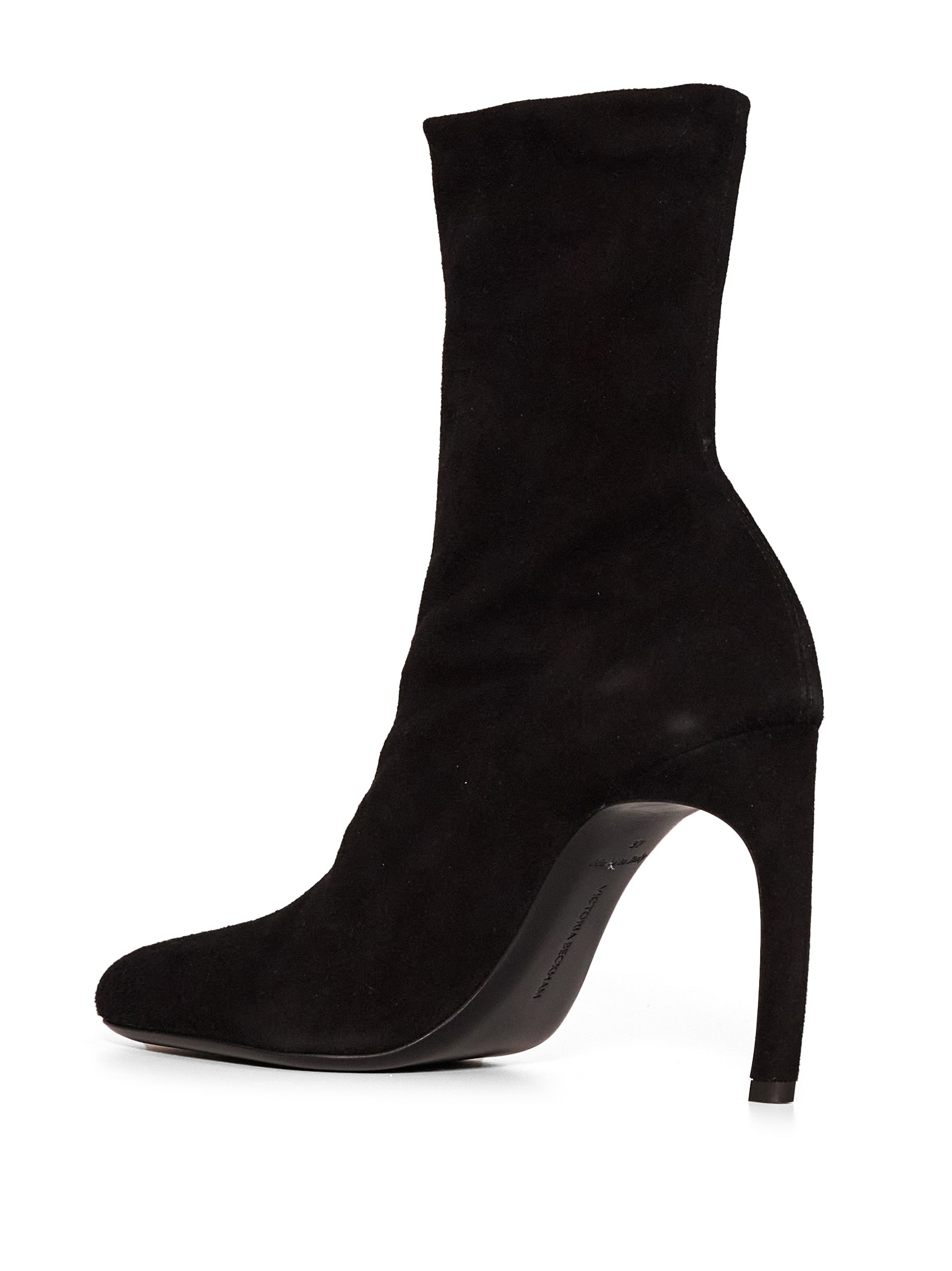 Stivaletti in pelle scamosciata Harlow in nero 