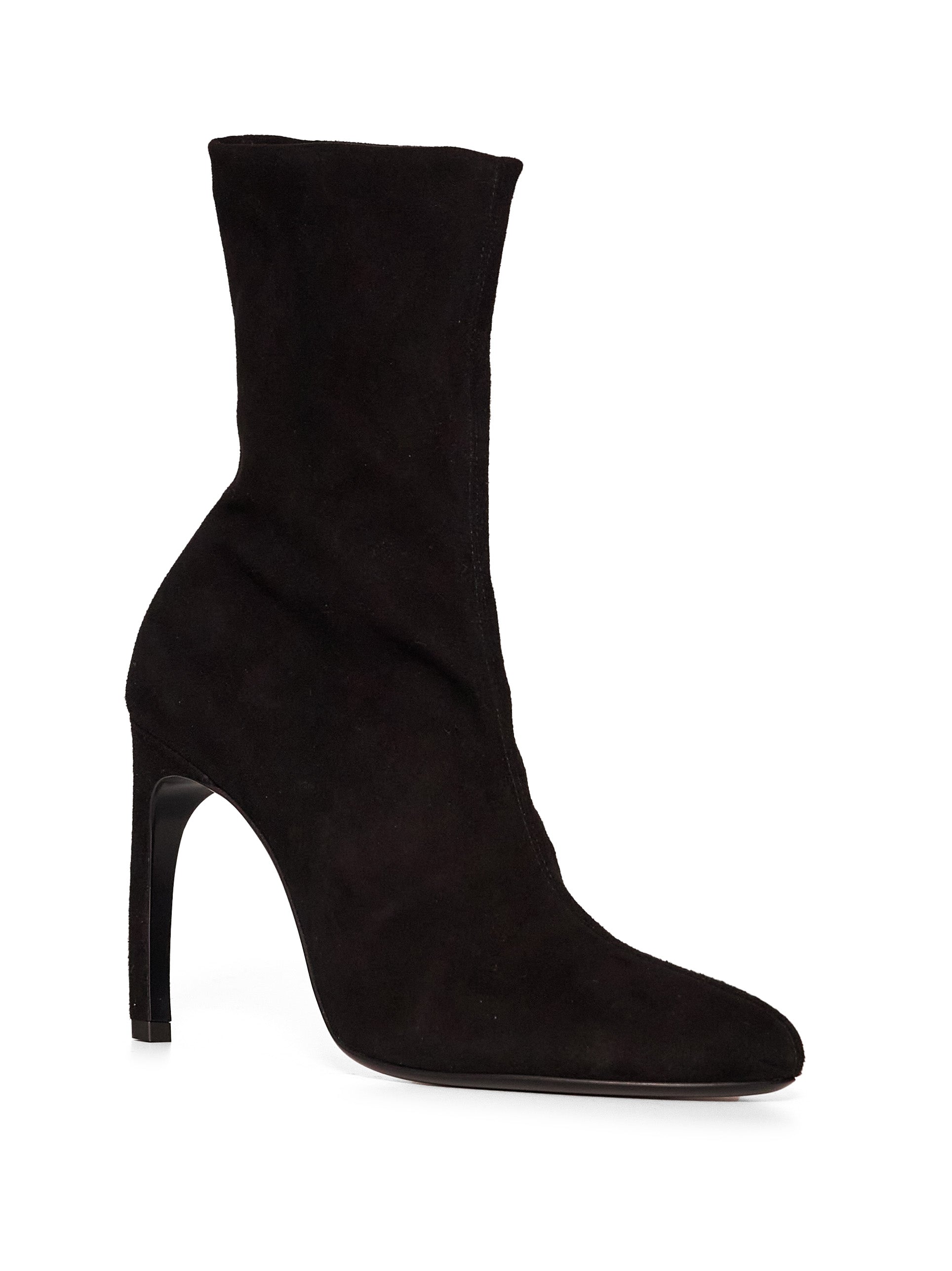 Stivaletti in pelle scamosciata Harlow in nero 