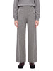 Pantaloni sportivi in lana e cashmere in grigio