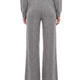 Pantaloni sportivi in lana e cashmere in grigio 