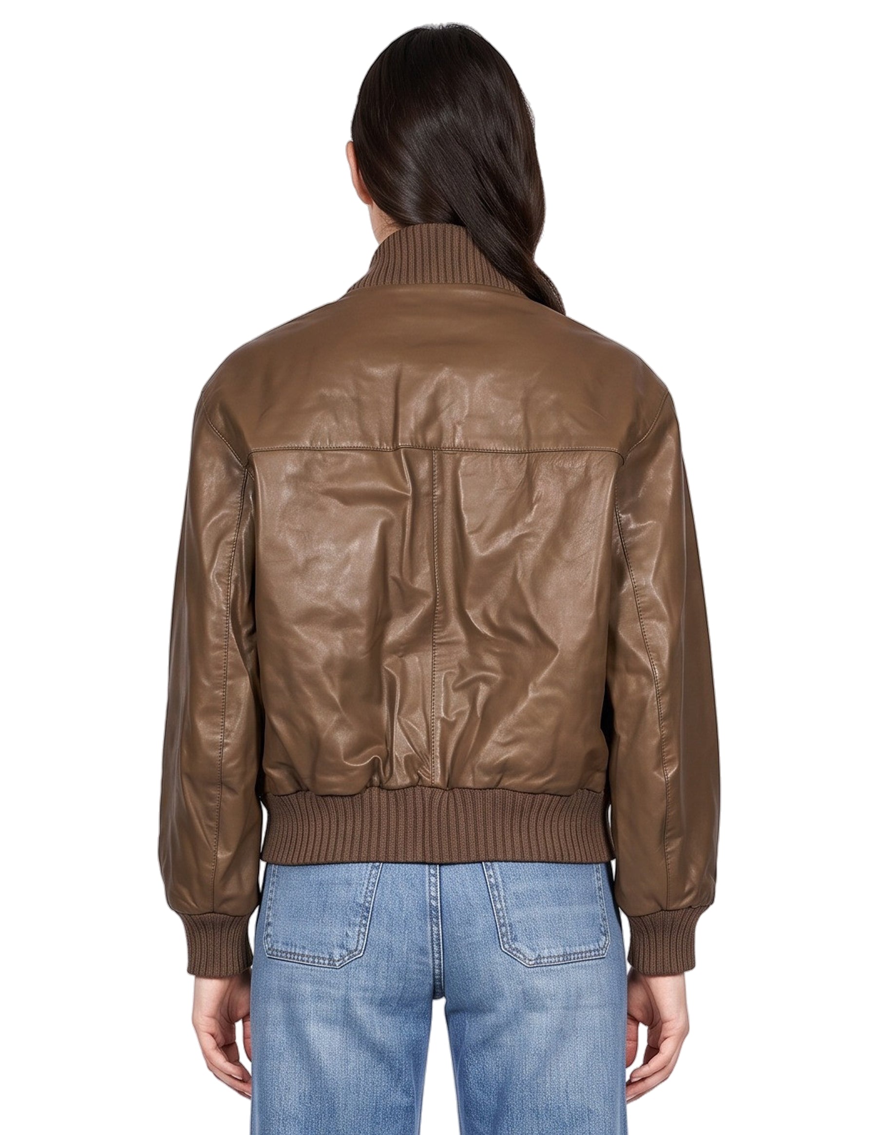 Bomber Zara in marrone 