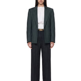 Giacca Olie in lana vergine in verde 