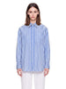 Camicia a righe con taschino in bianco e blu