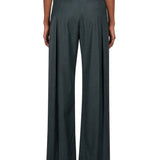Pantaloni sartoriali Ethel in verde scuro 