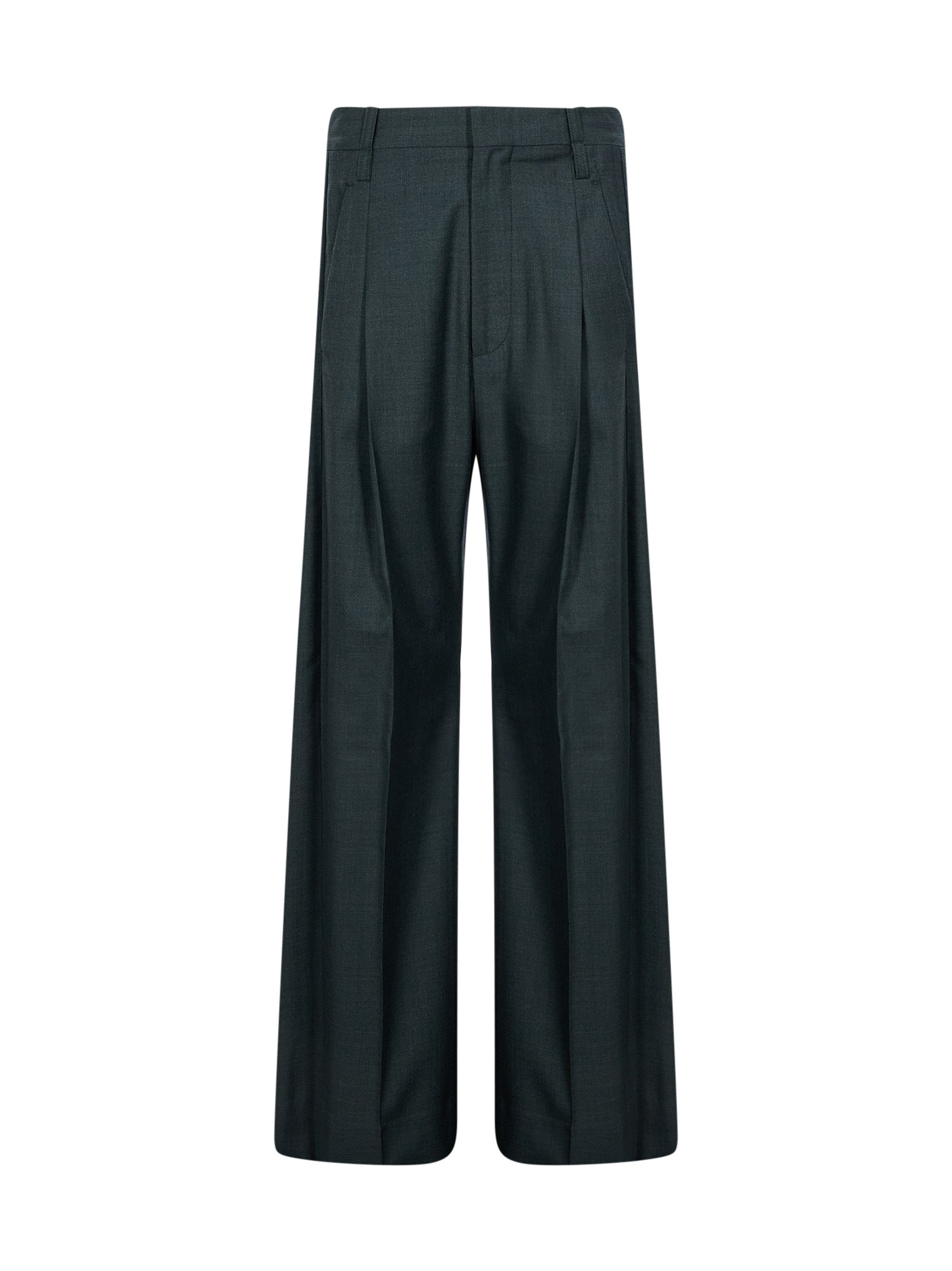 Pantaloni sartoriali Ethel in verde scuro 