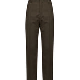 Pantaloni sartoriali a vita lata in verde 