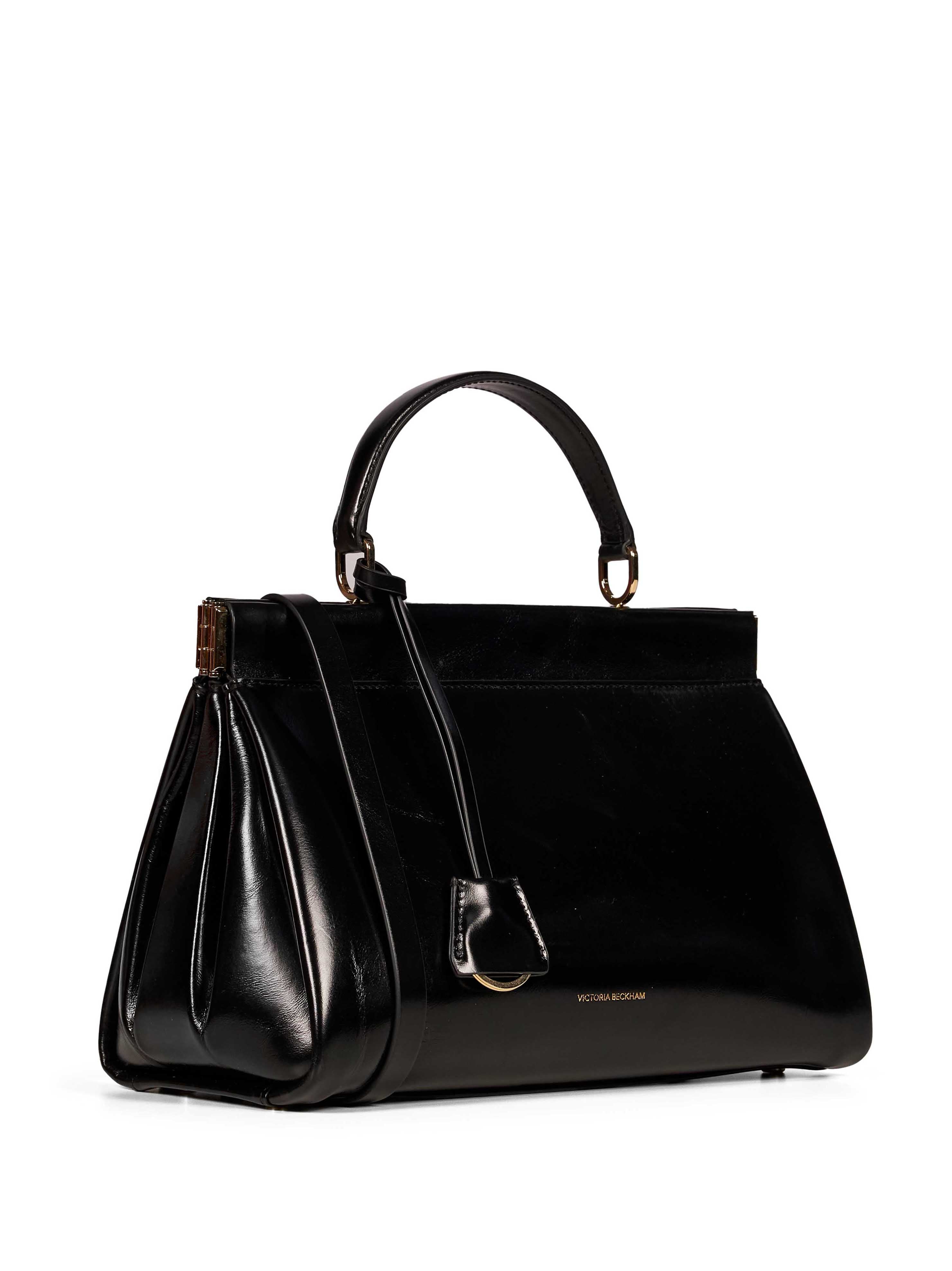 Borsa in pelle Sloane Frame in nero 