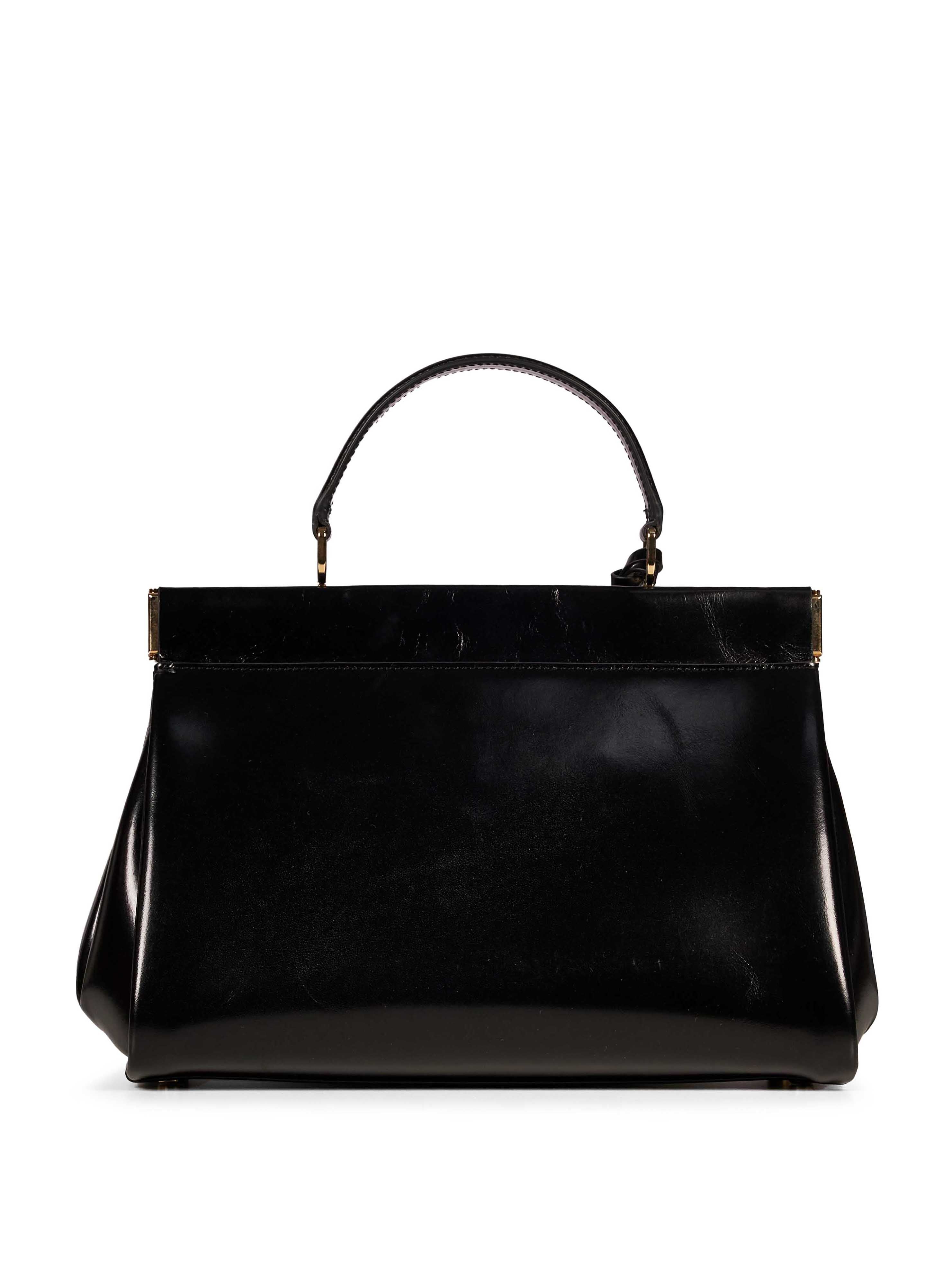 Borsa in pelle Sloane Frame in nero 