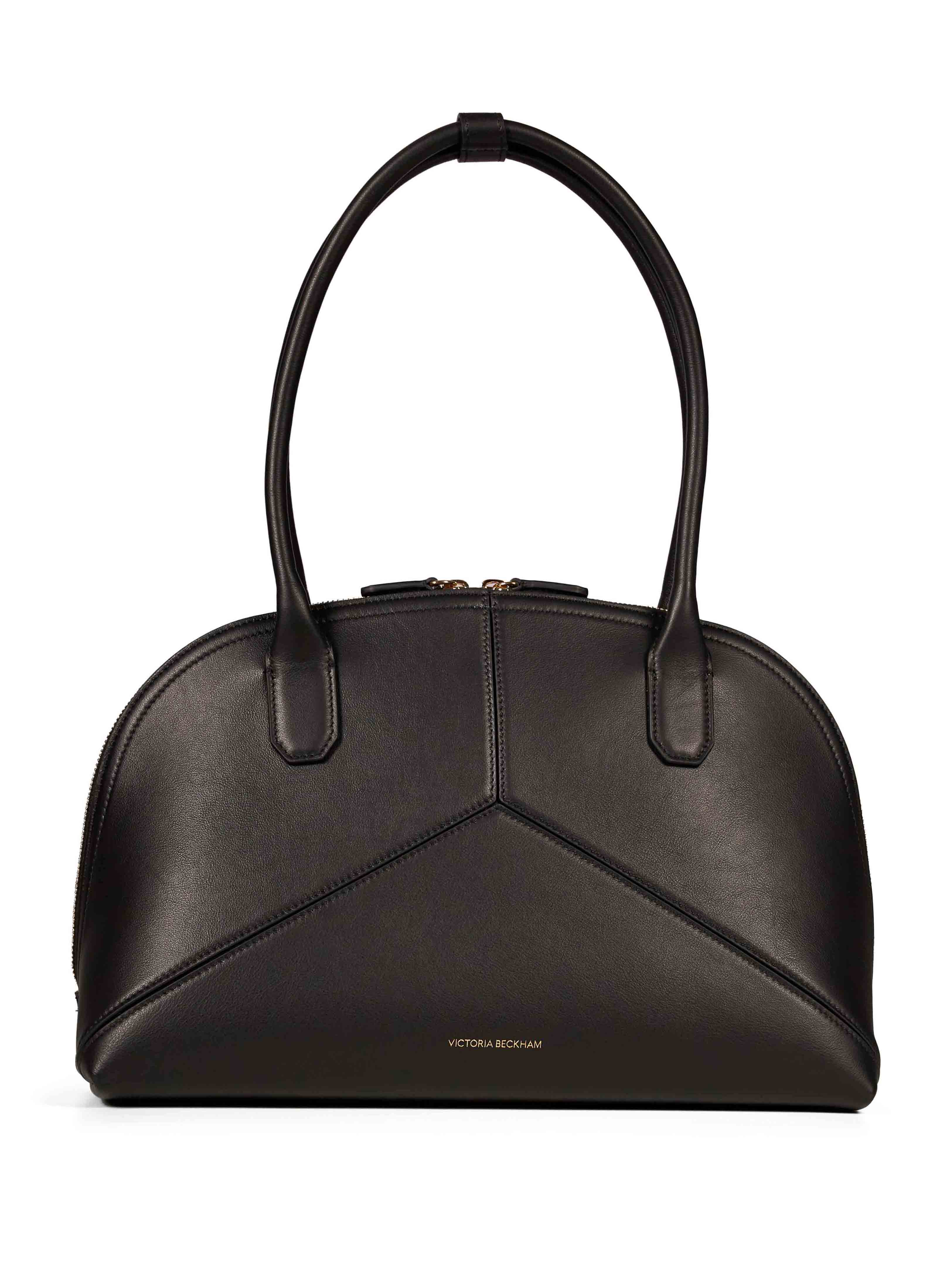 Borsa a spalla in pelle Doctor in nero 