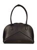 Doctor leather shoulder bag in black
